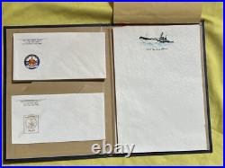 Uss New Jersey Bb-62 Navy Battleship Stationery Letterhead / Envelopes Ww II Uss New Jersey Bb-62 Navy Battleship Stationery Letterhead / Envelopes Ww II