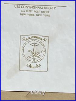 Uss New Jersey Bb-62 Navy Battleship Stationery Letterhead / Envelopes Ww II