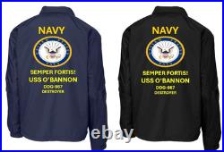 Uss O'bannon Dd-987 Destroyercoaches Jacket. Navy Official License