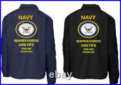 Uss O'bannon Dd-987 Destroyercoaches Jacket. Navy Official License