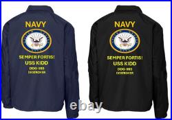 Uss O'bannon Dd-987 Destroyercoaches Jacket. Navy Official License
