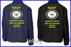 Uss O'bannon Dd-987 Destroyercoaches Jacket. Navy Official License