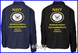 Uss O'bannon Dd-987 Destroyercoaches Jacket. Navy Official License
