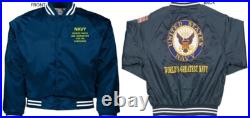 Uss Scranton Ssn-756submarineembroidered Satin Jacket Officially Licensed