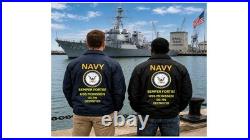 Uss Seaman Dd-791 Destroyer Coaches Jacket. Navy Official License