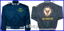 Uss Thomas A. Edison Ssbn/ssn-610embroidered Satin Jacket Officially Licensed