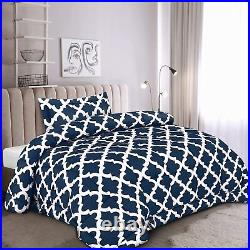 Utopia Bedding Printed Comforter Set with 2 Pillow Shams Brushed Microfiber
