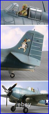 VERY RARE BBI Elite Force 132 WWII US Navy Grumman F4F Wildcat Fighter Aircraft