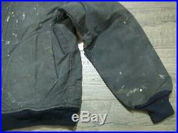 VINTAGE 1940's WW2 USN US NAVY DEPARTMENT DECK JACKET CONTRACT 97734 SIZE 38