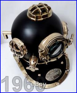 VINTAGE MARK V HELMET DIVING DIVERS U. S Navy ANTIQUE FULL STEEL DIVING HELMET