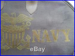 VINTAGE RARE U. S. NAVY CANVAS Duffle BAG USED WITH WEAR AS-IS WWII MILITARY USA