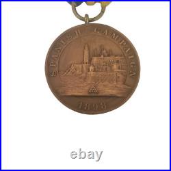 VINTAGE US Navy Marine 1898 Spanish Campaign Medal for Service Numbered 5901