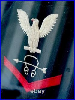 VINTAGE US Navy SSN PHILADELPHIA Sonar Operator Uniform Cracker Jack withDisplay