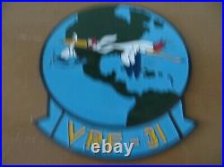 VRF-31 Navy Storkliner aircraft ferry squadron patrol squadron brass emblem sign