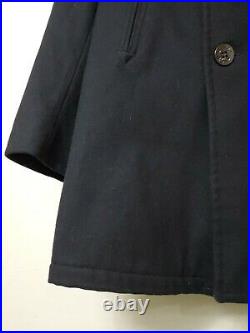 VTG Men's U. S. NAVY Wool Peacoat 44 XL Military Issued NM HEAVY