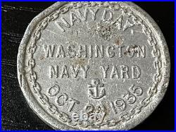 VTG Navy Day Washington Navy Yard October 28, 1935, U. S. S. Constitution Coin