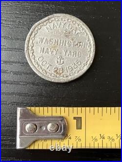 VTG Navy Day Washington Navy Yard October 28, 1935, U. S. S. Constitution Coin