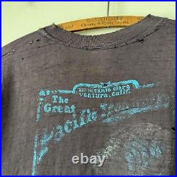 VTG Patagonia 70s The Great Pacific Iron Works Tee Short Sleeve XL Hokusai Rare