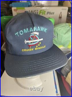 VTG Rare USN TOMAHAWK CRUISE MISSLE AADCO SnapBack Hat