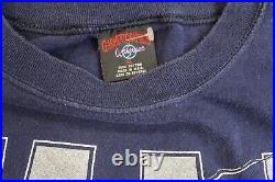 VTG Snoopy DALLAS COWBOYS diving FOOTBALL NFL USA XL Graphic T shirt Navy