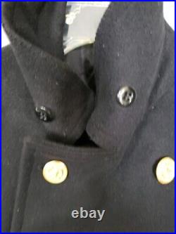 VTG US Naval Academy Midshipman's / Officer's Peacoat By Jacob Reed's Sons