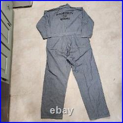 VTG US United States Navy EBDIV Electric Boat Submarine Technician Work Jumpsuit