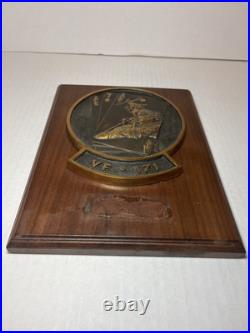 VTG VF-171 US Navy USN Brass Plaque Sign Fighter Squadron Cards Missile F-4J