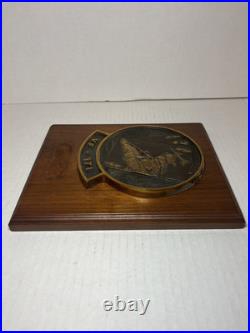 VTG VF-171 US Navy USN Brass Plaque Sign Fighter Squadron Cards Missile F-4J