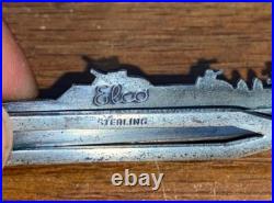 VTG WWII Elco Naval Division Sterling PT boat Tie Clip United States US Navy