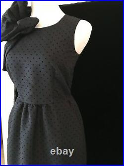 Valentino Navy Blue polka dot dress WORN 1 TIME size 10