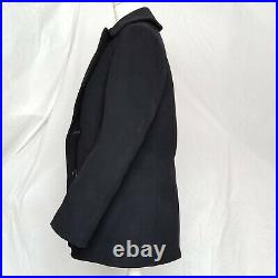 Vietnam US Navy Genuine Pea Coat Size 40 Kersey Wool from 1967, Mint Condition