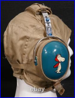 Vietnam War USN Flight Deck Crew Carrier Khaki Summer Helmet Snoopy Red Barron