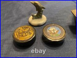 Vietnam Wwii Navy Collection Bridge/steering Equipment & Oil Feeder Heavy Brass