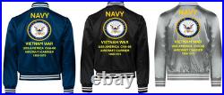 Vietnamuss Franklin D. Roosevelt Cva-42 Sisatin Jacketnavy Official License