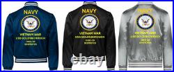 Vietnamuss Goldsborough Ddg-20 Sivinylsatin Jacketnavy Official License