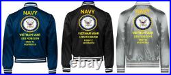 Vietnamuss Goldsborough Ddg-20 Sivinylsatin Jacketnavy Official License
