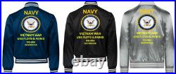 Vietnamuss Goldsborough Ddg-20 Sivinylsatin Jacketnavy Official License