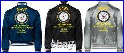 Vietnamuss Goldsborough Ddg-20 Sivinylsatin Jacketnavy Official License