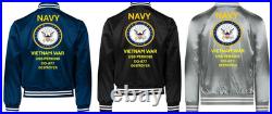 Vietnamuss Goldsborough Ddg-20 Sivinylsatin Jacketnavy Official License