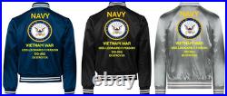 Vietnamuss Mccaffery Dd-860 Sivinylsatin Jacketnavy Official License