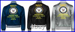 Vietnamuss Mccaffery Dd-860 Sivinylsatin Jacketnavy Official License