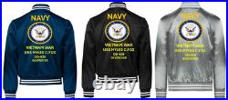 Vietnamuss Mccaffery Dd-860 Sivinylsatin Jacketnavy Official License