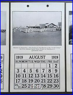 Vintage 1919 Calendar USN US Naval Reserve Training Camp San Pedro California