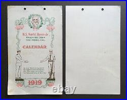 Vintage 1919 Calendar USN US Naval Reserve Training Camp San Pedro California