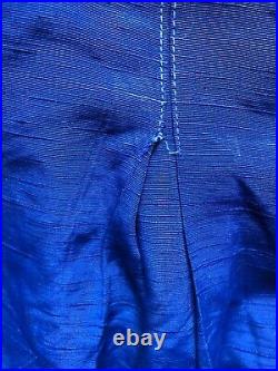 Vintage 1930s Navy Blue Silky Rayon Shorts Pleats Side Button Sportswear Antique