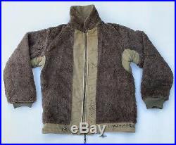 Vintage 1940s WW2 US Navy N-1 Deck Original jacket Full Front Zipper Size M