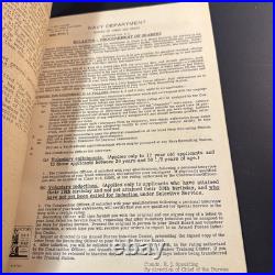 Vintage 1943 US Navy Seabee Items Of Interest Press Release Document Rare, HTF