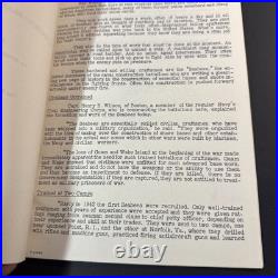 Vintage 1943 US Navy Seabee Items Of Interest Press Release Document Rare, HTF