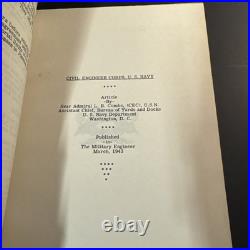 Vintage 1943 US Navy Seabee Items Of Interest Press Release Document Rare, HTF