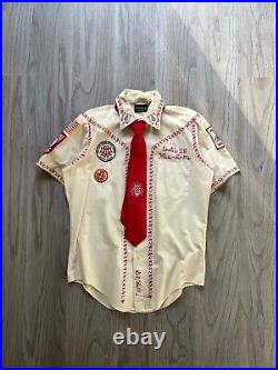 Vintage 1950s Military Order of the Cootie Souvenir Embroidery S/S Shirt Vest